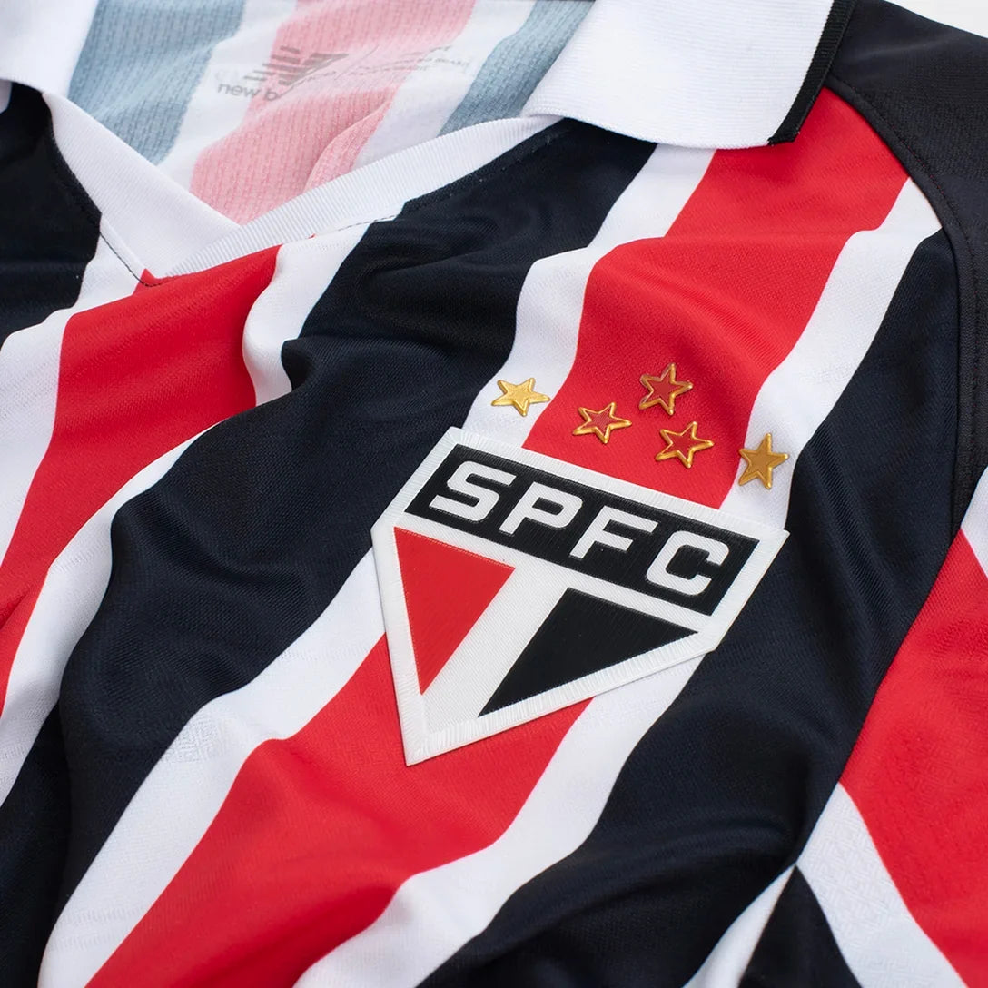 Camisa São Paulo II 2026/27 Jogador New Balance Masculina - Vermelho+Branco