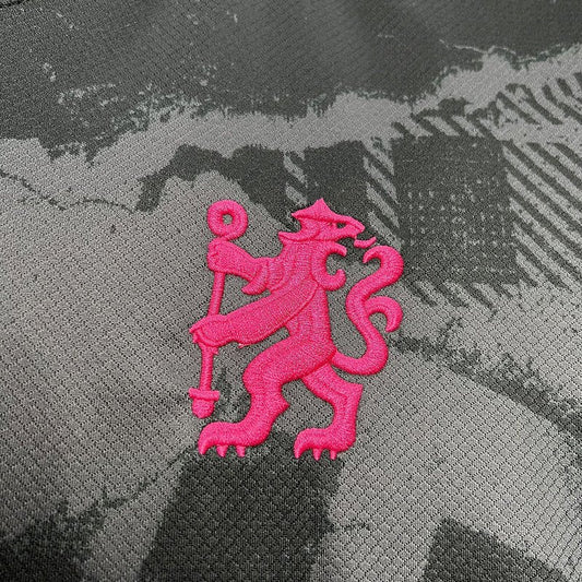 Camisa Chelsea III 24/25 - Preta com rosa
