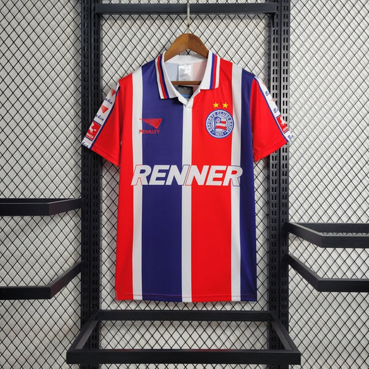 Camisa retrô Bahia 1996 - Vermelha e azul