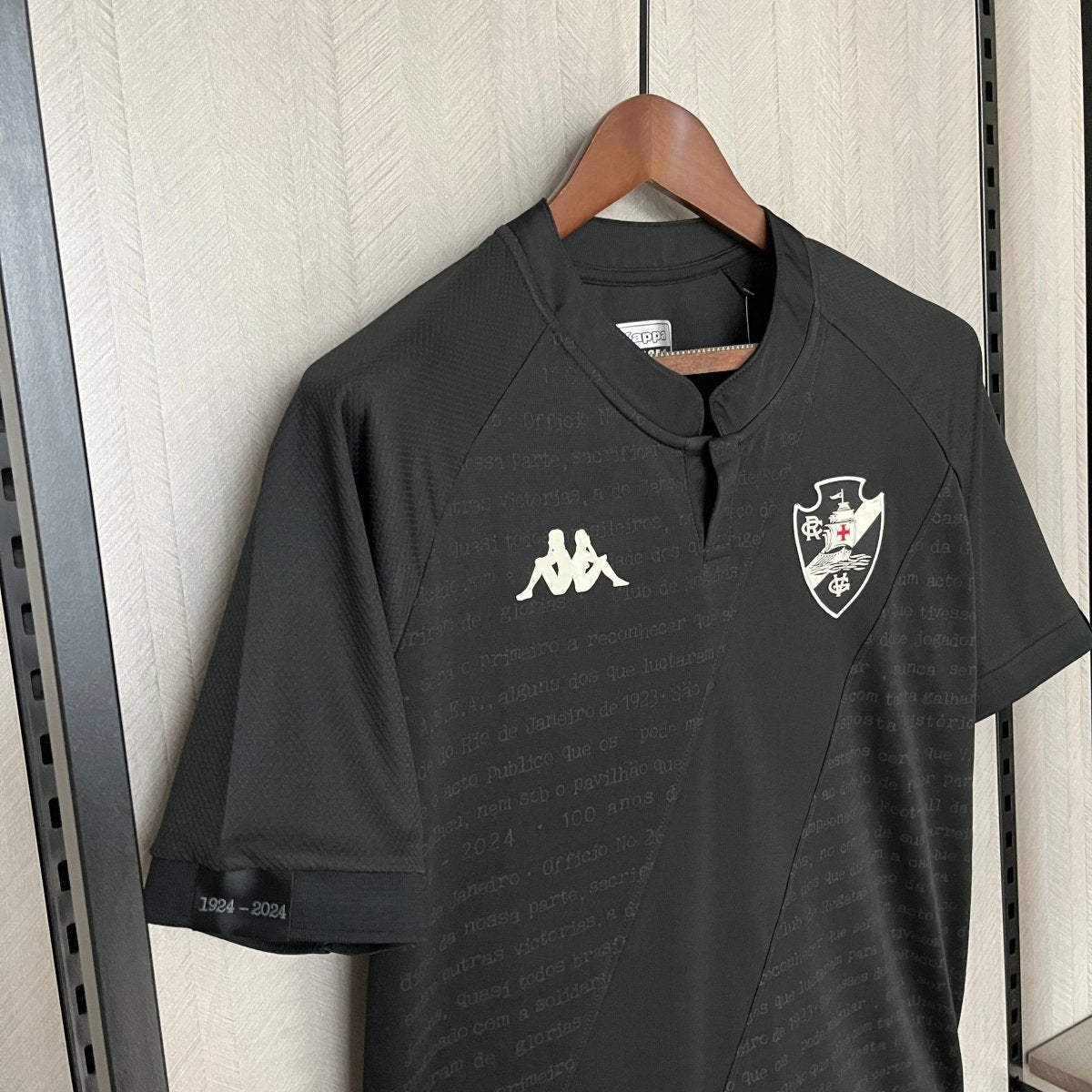 Camisa Vasco III 24/25 s/n° Kombat Kappa Masculina - Preto