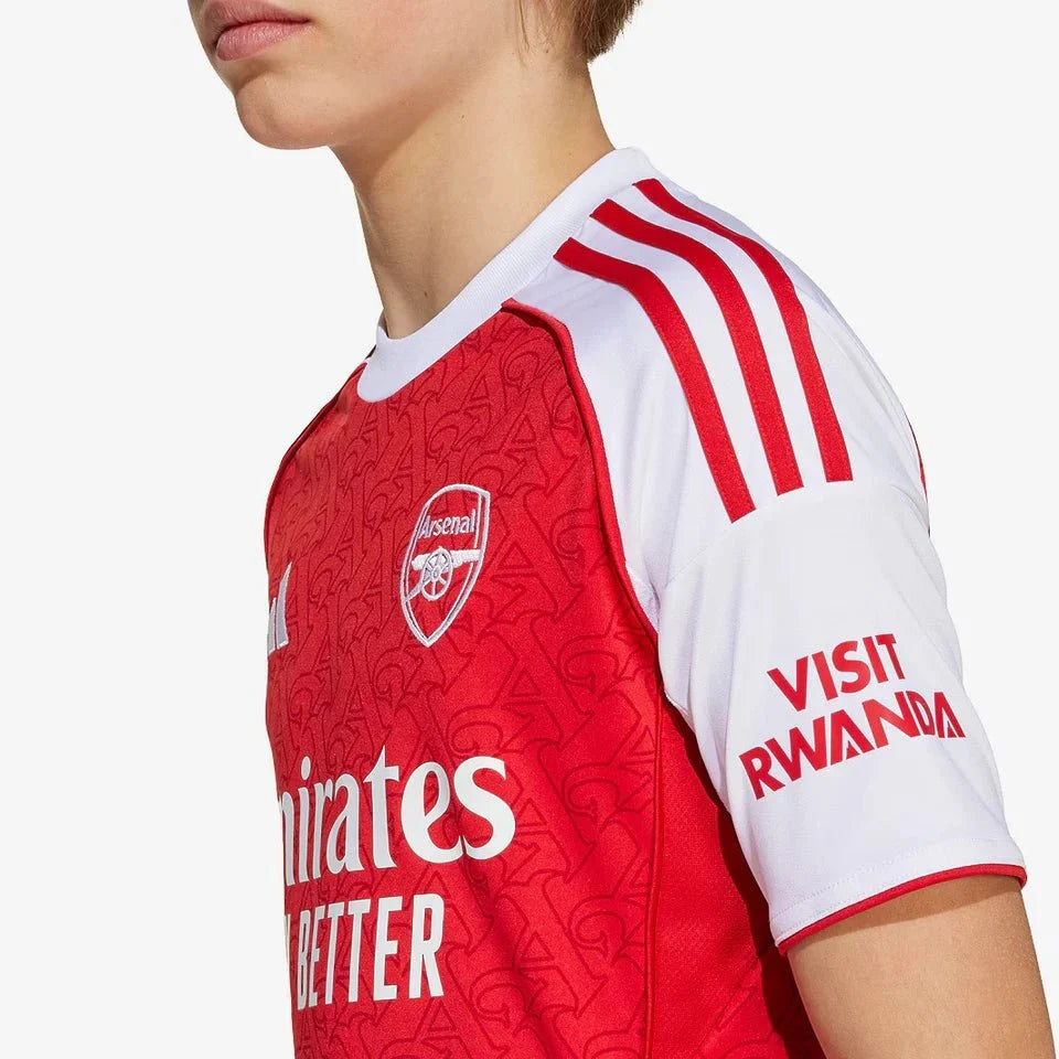 Conjunto Infantil Arsenal Home 2025 - Vermelho