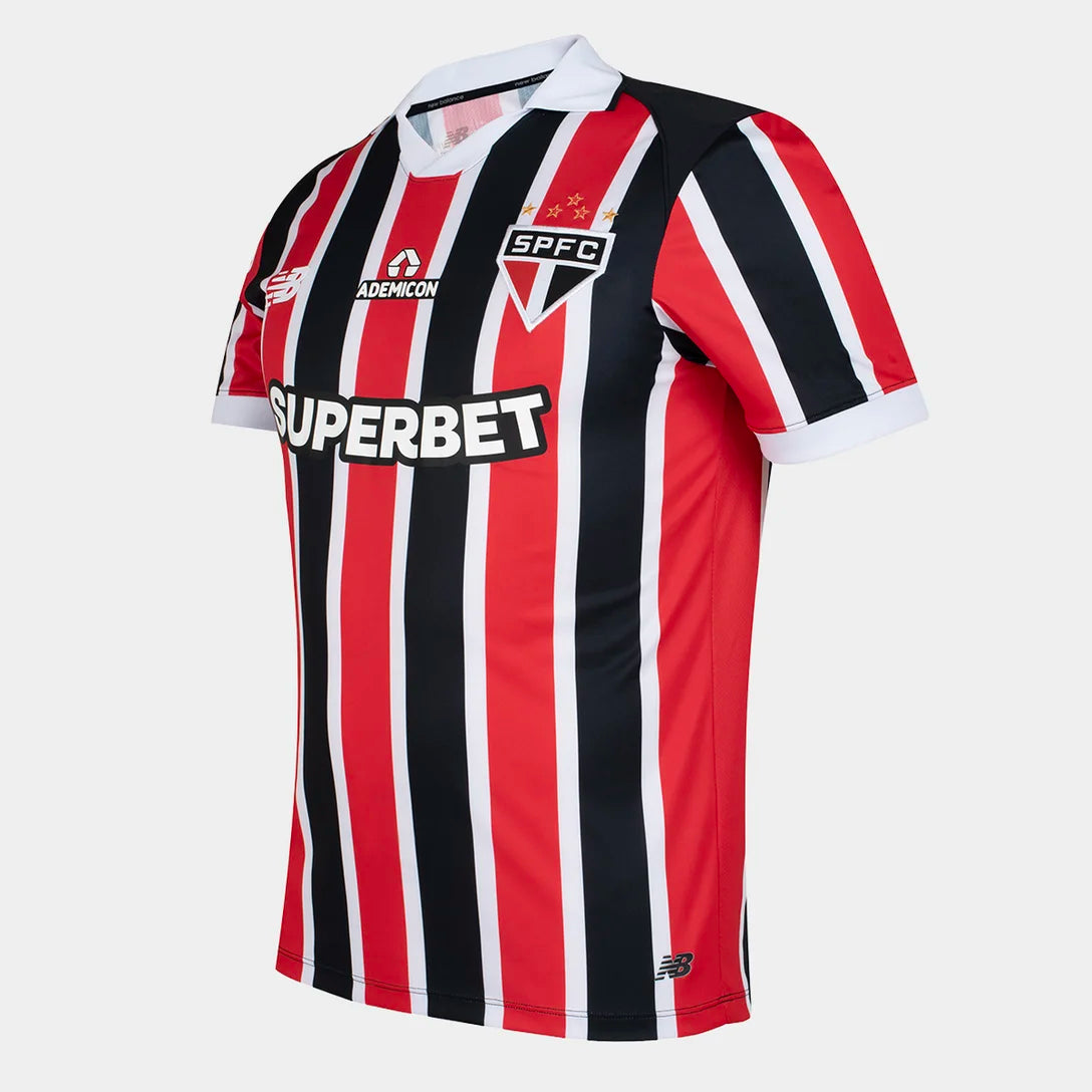 Camisa São Paulo II 2026/27 Torcedor New Balance Masculina - Vermelho+Branco