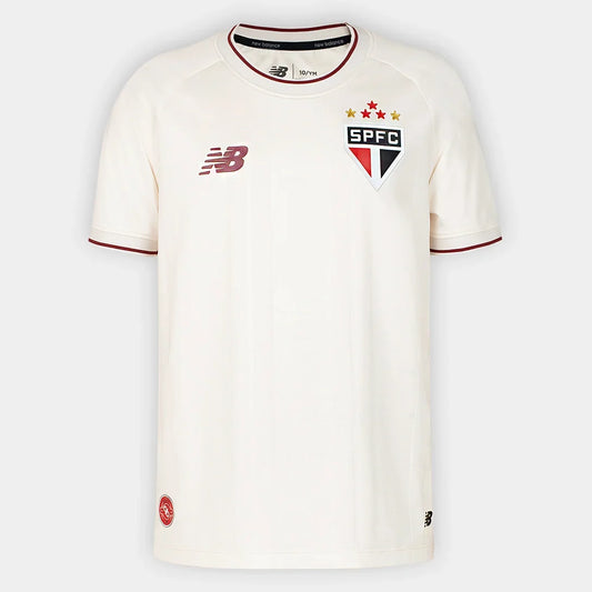 Camisa São Paulo Comemorativa 2026/27 Torcedor New Balance - Off White+Vinho