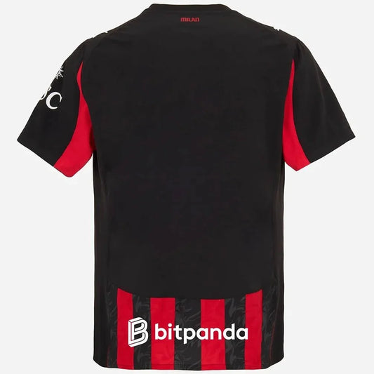 Camisa do Milan Titular 2025 Vermelha+preta