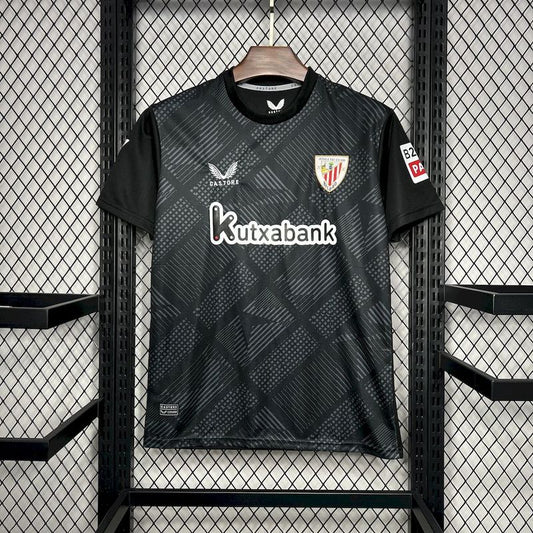 Camisa Athletic Bilbao Goleiro 24/25 s/n° Torcedor Masculino - Preto