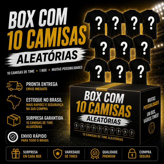 Box - 10 Camisa Misteriosa (envio imediato)