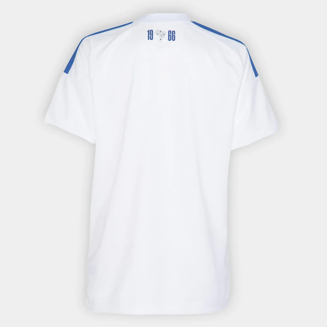 Camisa Cruzeiro II 2026/27 Torcedor Adidas Feminina - Branco+Azul
