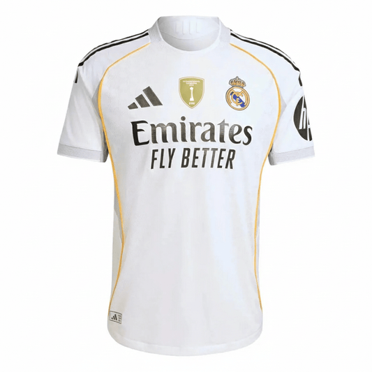 Camisa Real Madrid Home 2025/26 Patch FIFA Intercontinental Champions