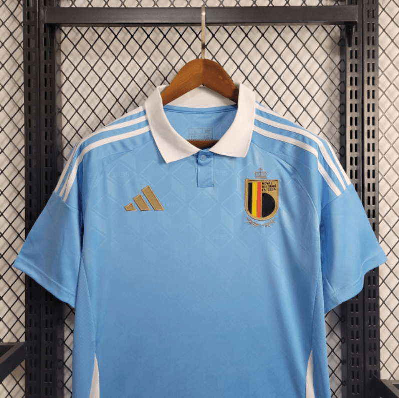 Camisa Bélgica Away 24/25 s/n° Torcedor Adidas Masculino - Azul celeste