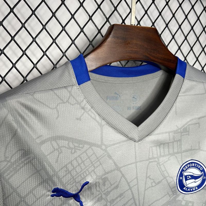 Camisa do Alavés I 24/25 Cinza