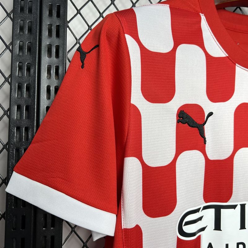 Camisa Girona I 24/25  Puma - Vermlha e Branco