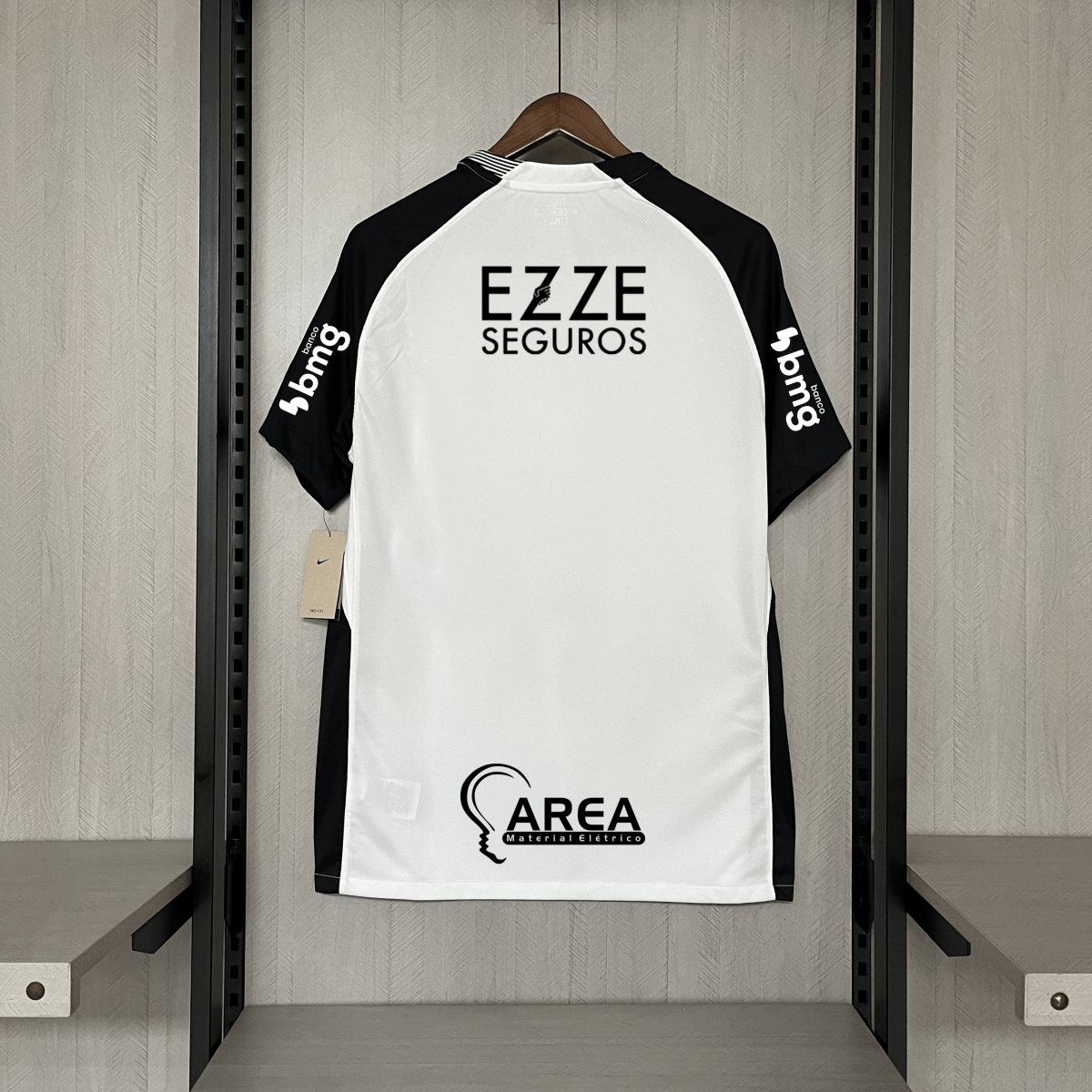 Camisa Nike Corinthians  I 2025  - Preta e Branca - Masculina
