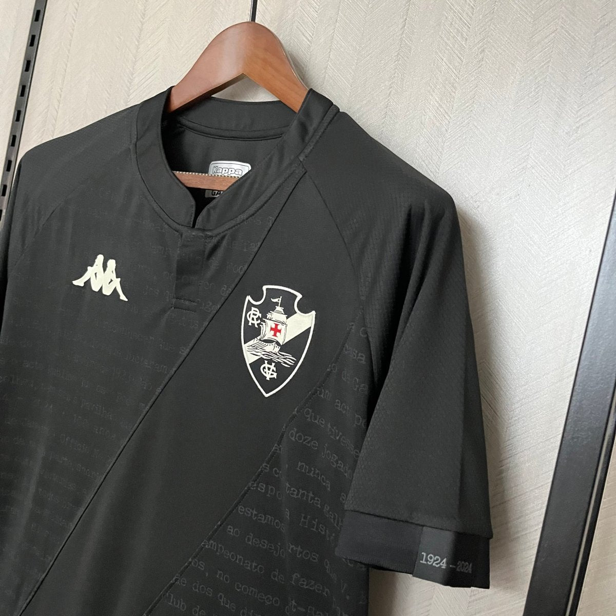 Camisa Vasco III 24/25 s/n° Kombat Kappa Masculina - Preto