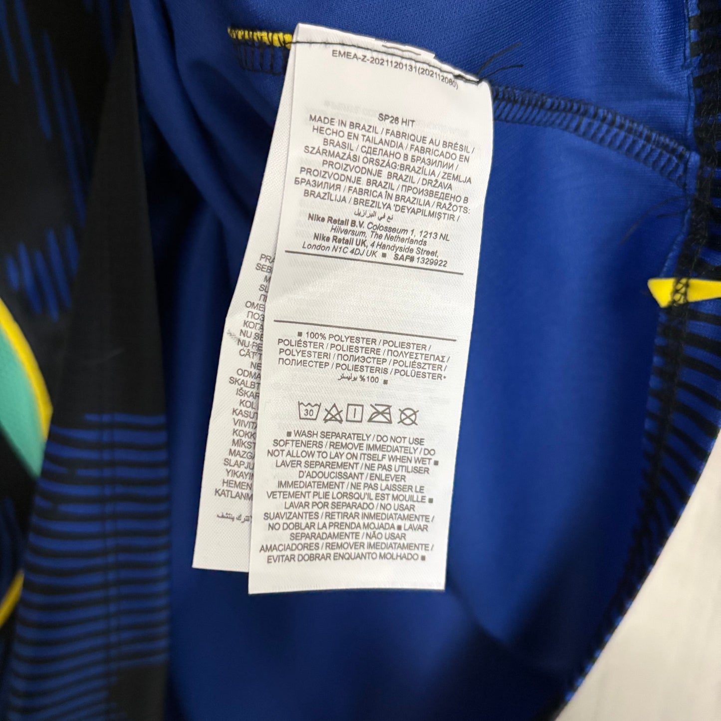 [PRONTA ENTREGA] Camisa Brasil Away 2026 Azul e Preta - Torcedor