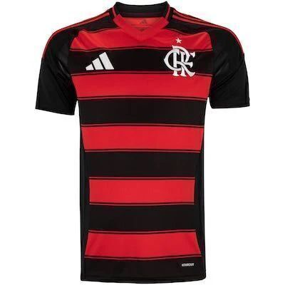 [PRONTA ENTREGA]  Camisa Flamengo I 2025 - Vermelha + Preta
