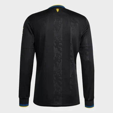 Camisa Manchester United III Manga Longa 25/26 - Torcedor Masculina - Preta