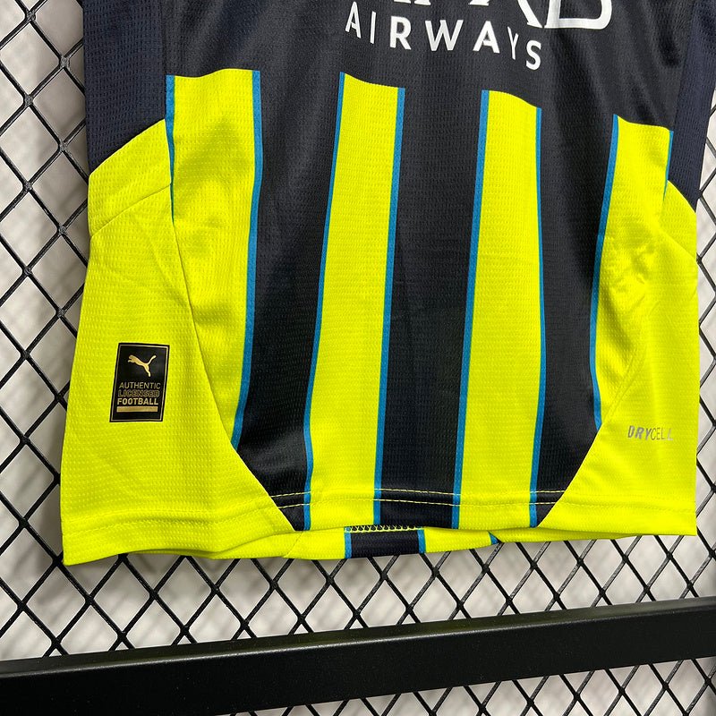 Kit Infantil Manchester City 24/25 - Preto e Verde